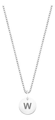 Imagem de Colar Prata 925 Corrente Feminina Pingente Letra Plaquinha