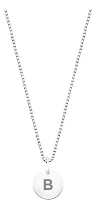 Imagem de Colar Prata 925 Corrente Feminina Pingente Letra Plaquinha