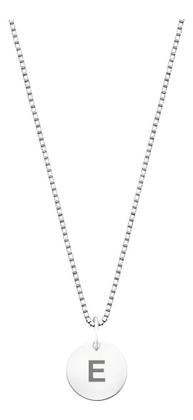 Imagem de Colar Prata 925 Corrente Feminina Pingente Letra Plaquinha
