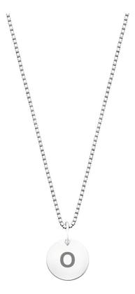 Imagem de Colar Prata 925 Corrente Feminina Pingente Letra Plaquinha