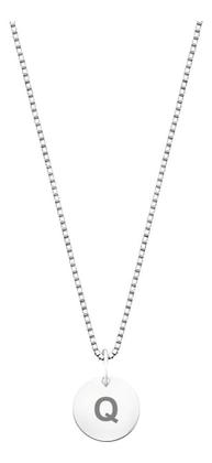 Imagem de Colar Prata 925 Corrente Feminina Pingente Letra Plaquinha