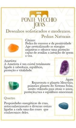 Imagem de Colar Prata 925 Hélice Selenita Retangular - P Vecchio Joias