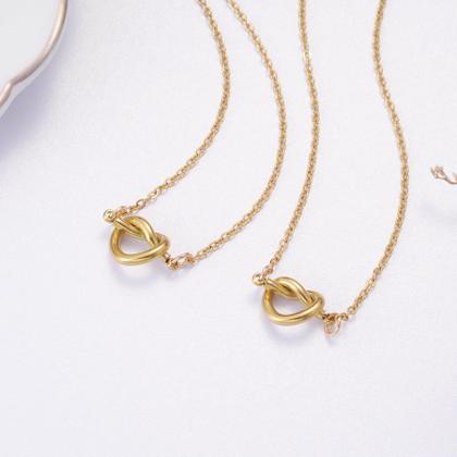 Imagem de Colar Ralukiia BFF Love Knot Infinity Friendship Set