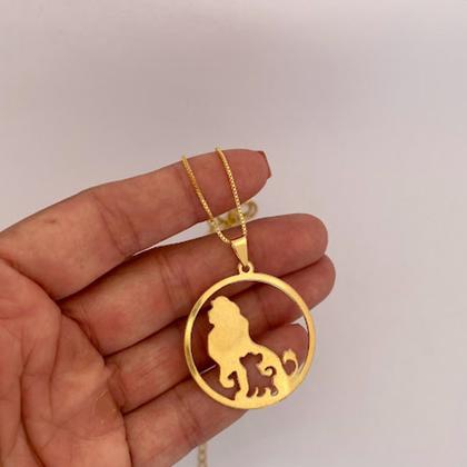 Imagem de Colar Rei Leão Design Moderno - Semijoias