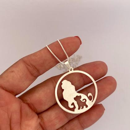 Imagem de Colar Rei Leão Design Moderno - Semijoias