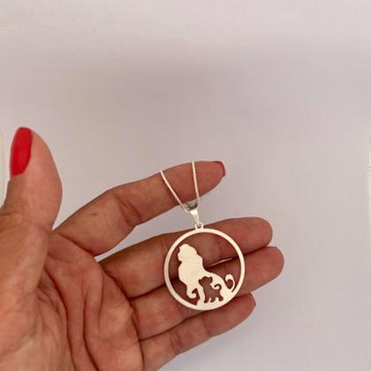 Imagem de Colar Rei Leão Design Moderno - Semijoias