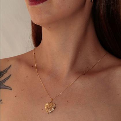 Imagem de Colar relicário com Caixa de veludo e foto colocada Banhado presente personalizado