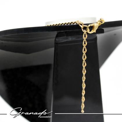 Imagem de Colar Relicário Coração Até 5 Pingentes Menina Menino Pet Corrente Dourada Groumet Mãe