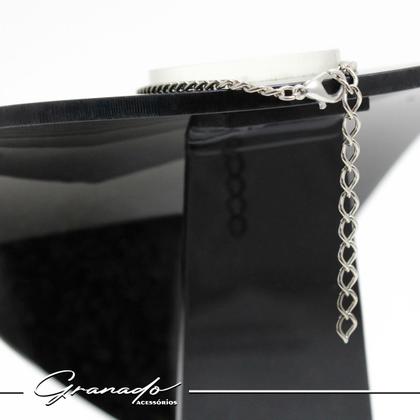 Imagem de Colar Relicário Redondo Até 5 Pingentes Menina Menino Pet Corrente Prata Groumet Elo Duplo Mãe