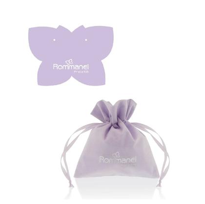 Imagem de Colar Rommanel Prata 925 Elo Cadeado 42cm Letra F Zircônias