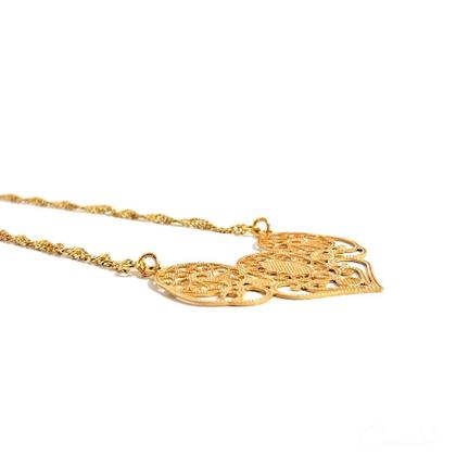 Imagem de Colar Unique Renda - Semijoia Banhada a Ouro 18k