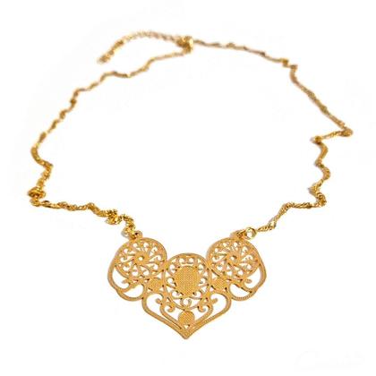 Imagem de Colar Unique Renda - Semijoia Banhada a Ouro 18k