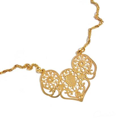 Imagem de Colar Unique Renda - Semijoia Banhada a Ouro 18k