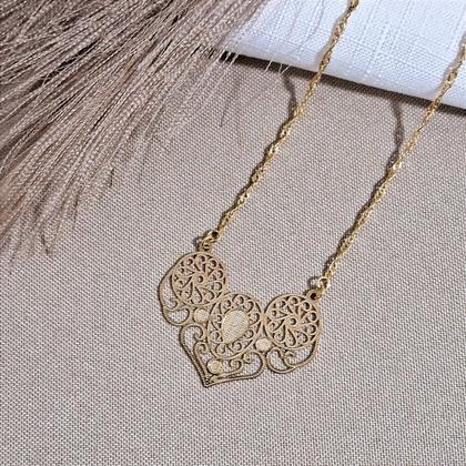 Imagem de Colar Unique Renda - Semijoia Banhada a Ouro 18k