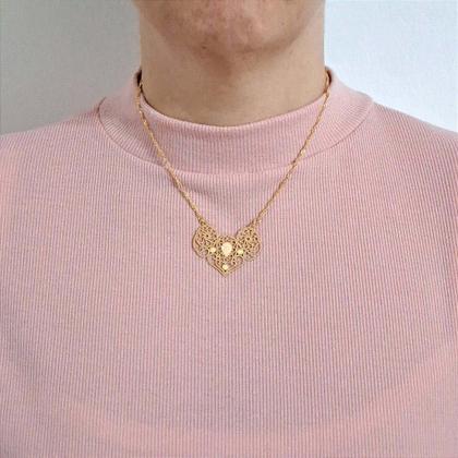 Imagem de Colar Unique Renda - Semijoia Banhada a Ouro 18k