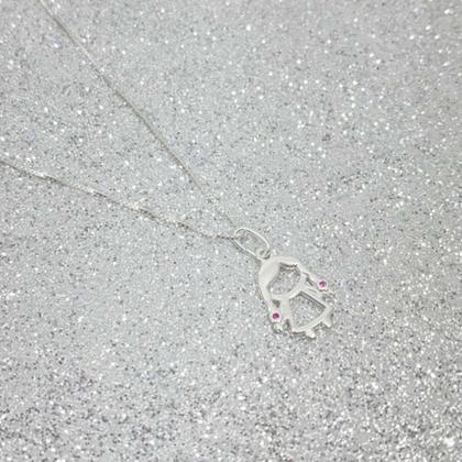 Imagem de Colar Venezina 45cm Ping. Menina Prata Legitima 925