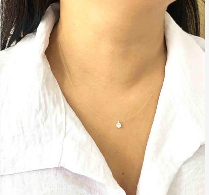 Imagem de Colares Colar Gargantilha Feminino/ Masculino Pingente Cruz Fé Vida Pérola Gratidão Escapulário Folheado Dourado Prata