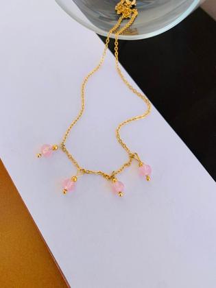 Imagem de Colares folheados a Ouro modelo com cristais de vidro coloridos