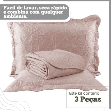 Imagem de Colcha Cama Box Queen Size Preço Baixo Dupla Face Bouti Lisa