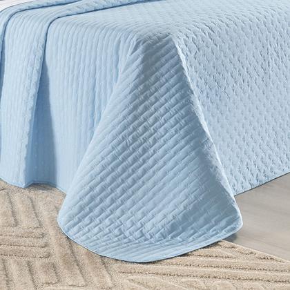 Imagem de Colcha casal 3pç bordado mantelado algodão 200 fios