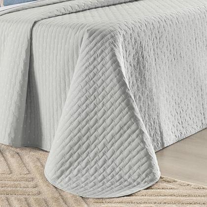 Imagem de Colcha casal 3pç bordado mantelado algodão 200 fios