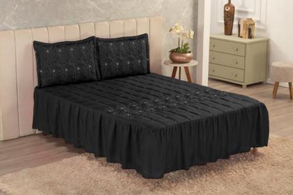 Imagem de Colcha Casal com bordado sofisticado