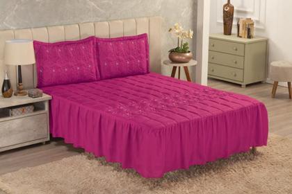 Imagem de Colcha Casal com bordado sofisticado