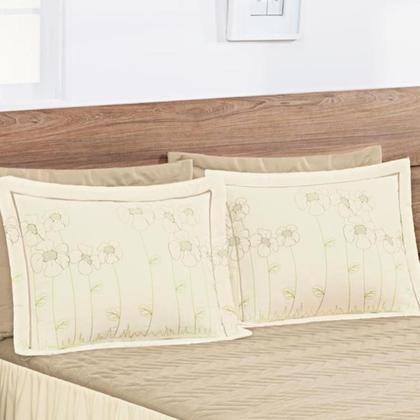 Imagem de Colcha Casal King Matelada 03 Pçs Avela Em Microfibra Sofisticada P/ Seu  Quarto