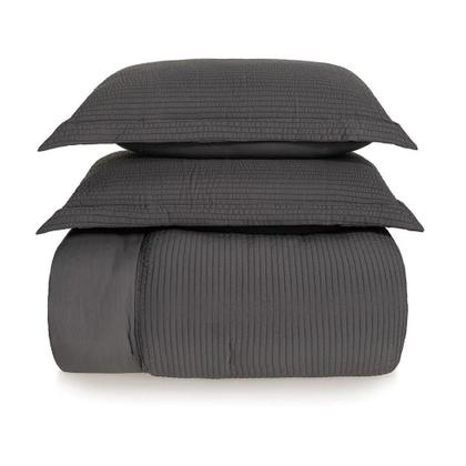 Imagem de Colcha Casal Poliester Baumann Grafite Karsten