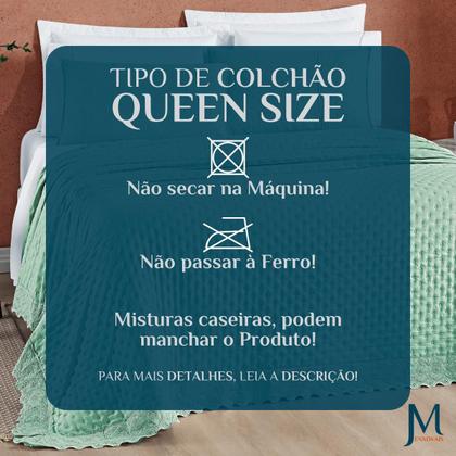 Imagem de Colcha Casal Queen Size London 200 Fios Bordado Inglês Super Elegante NOBLESS