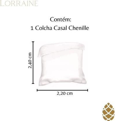 Imagem de Colcha Chenille Rafaela 220x240m ul - Toque Macio