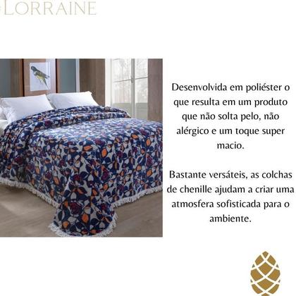 Imagem de Colcha Chenille Rafaela 220x240m ul - Toque Macio