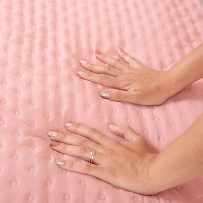 Imagem de Colcha Cobre Leito Casal kit 3 peças Dupla Face Micro Percal Macio Ultrassônico - BF Colchões