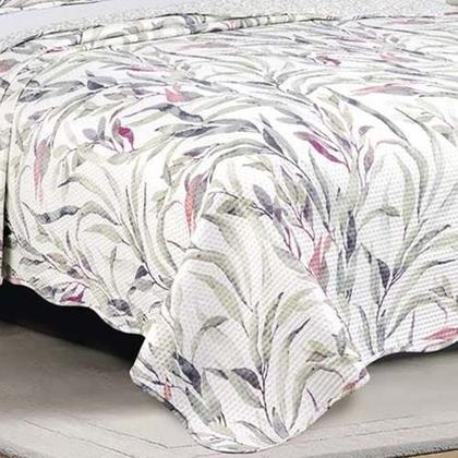 Imagem de Colcha Cobre Leito Casal Roupa De Cama Dupla Face Kit 3 Pçs