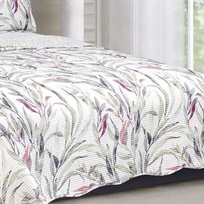 Imagem de Colcha Cobre Leito Casal Roupa De Cama Dupla Face Kit 3 Pçs