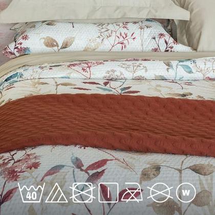 Imagem de Colcha Cobre Leito Casal Roupa De Cama Dupla Face Kit 3 Pçs