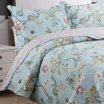 Imagem de Colcha/cobre Leito Dupla Face Matelado Queen 3 Peças Malta 08