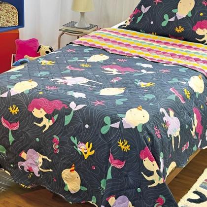 Imagem de Colcha Cobre Leito Infantil 2 Peças Dupla Face Lepper