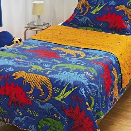 Imagem de Colcha Cobre Leito Infantil 2 Peças Dupla Face Lepper