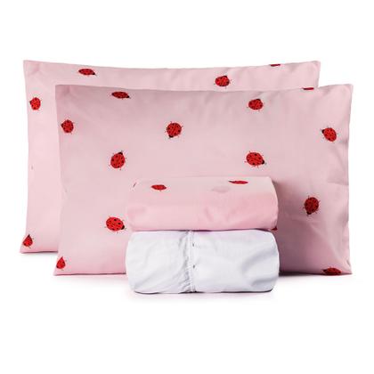 Imagem de Colcha Cobre Leito King + Lençol Kit 7 Pçs Algodão 150 Fios