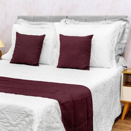 Imagem de Colcha Cobre Leito King Size 3 Pçs Piquet Favinho