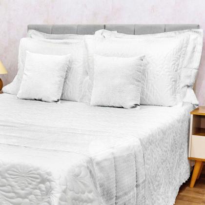 Imagem de Colcha Cobre Leito King Size 3 Pçs Piquet Favinho