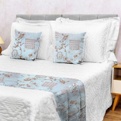 Imagem de Colcha Cobre Leito King Size 3 Pçs Piquet Favinho