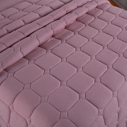 Imagem de Colcha Cobre Leito Malha 100% Algodão Dupla Face Matelado