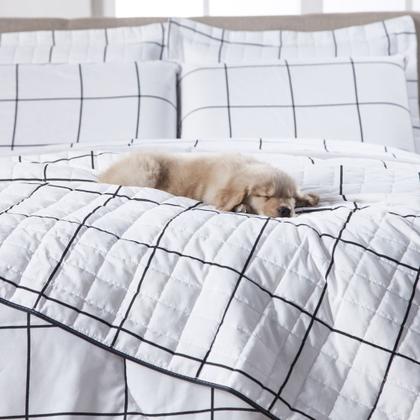 Imagem de Colcha Cobre Leito Matelado Cama Queen 3 Peças Algodão Misto