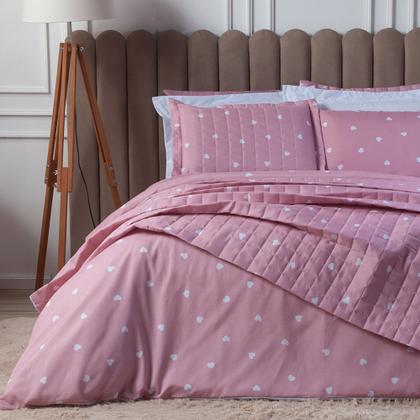 Imagem de Colcha Cobre Leito Matelado Cama Queen 3 Peças Algodão Misto