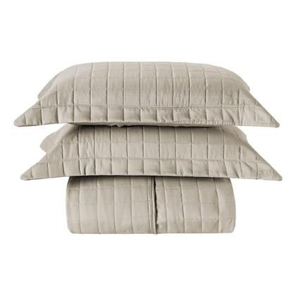 Imagem de Colcha Cobre Leito Queen 7 Peças Basic 300 Fios Bege Moon