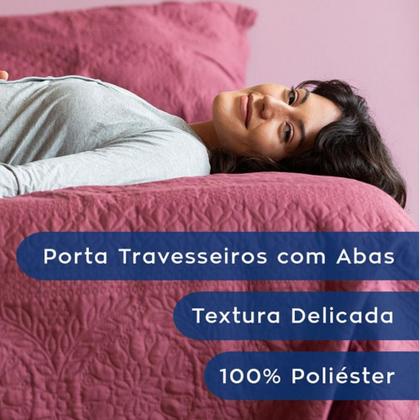 Imagem de Colcha Cobre Leito Solteiro 1,6 X 2,3 m C/ Porta Travesseiro Microfibra Camesa