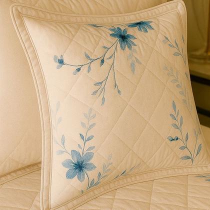 Imagem de Colcha Cobre Leito Solteiro 200 Fios 2 Peças Com Porta travesseiro Matelado Premium Luxo