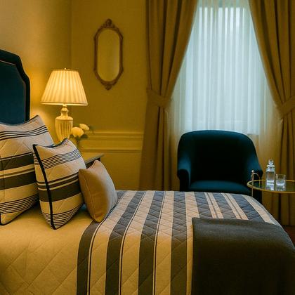 Imagem de Colcha Cobre Leito Solteiro 200 Fios 2 Peças Com Porta travesseiro Matelado Premium Luxo